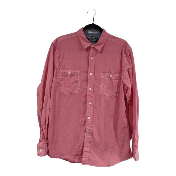 Men's Nautica Cotton Button Down Shirt Size Large - Picture 1 of 7